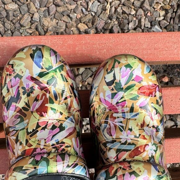 Dansko Tropical Garden Patent Clogs - Picture 9 of 15